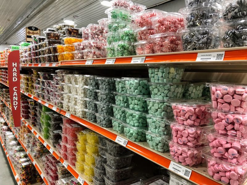 Candy jars, canned goods, and pantry surprises Candy jars, canned goods, and pantry surprises