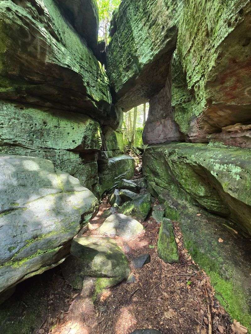 Climb Among the Rock Formations at Bilger’s Rocks