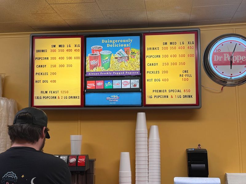 Concession Stand Prices From Another Era Concession Stand Prices From Another Era