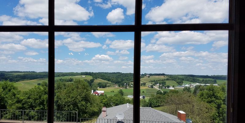 Country views add to the meal