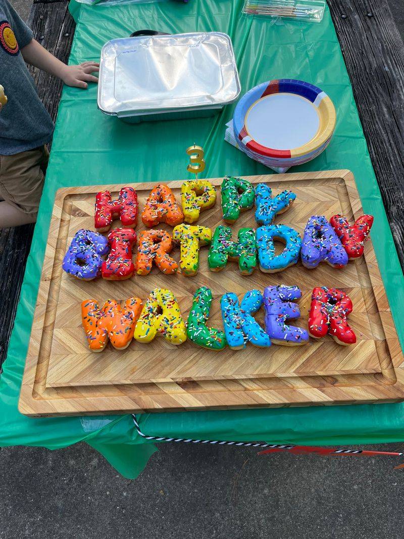 Custom Letter Donuts That Steal the Birthday Show