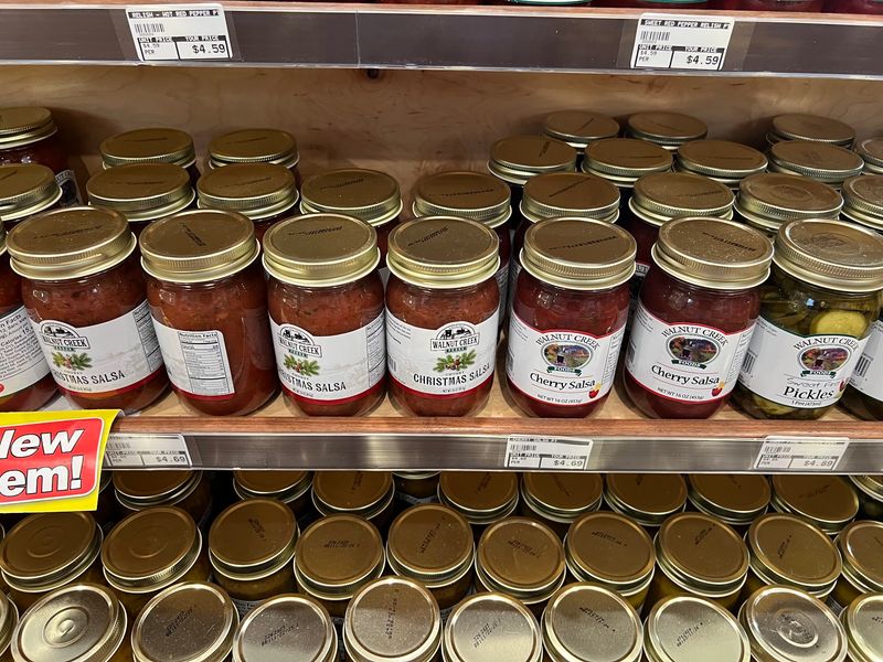Extensive Canned and Pickled Goods Selection