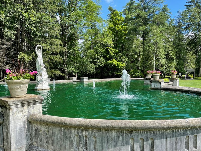 Fountains and Statues Add Storybook Drama