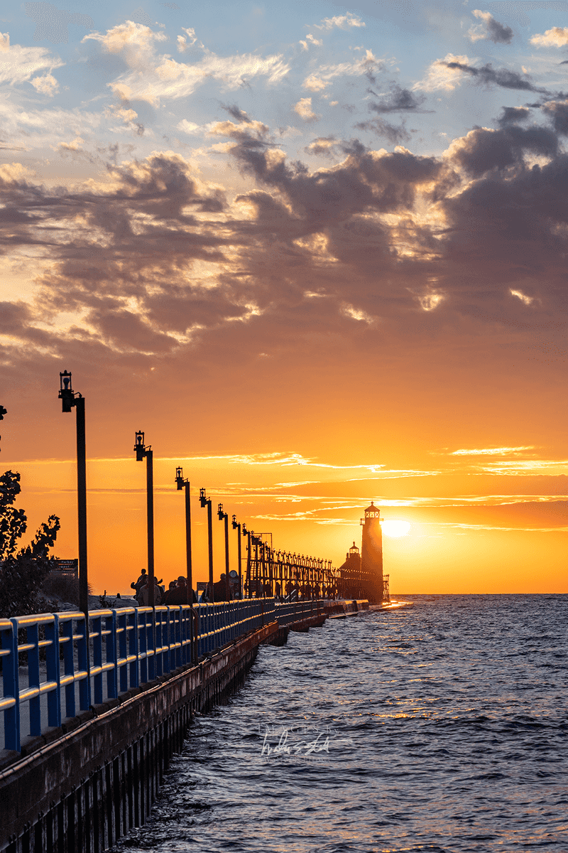 Grand Haven Pier Sunset Walk