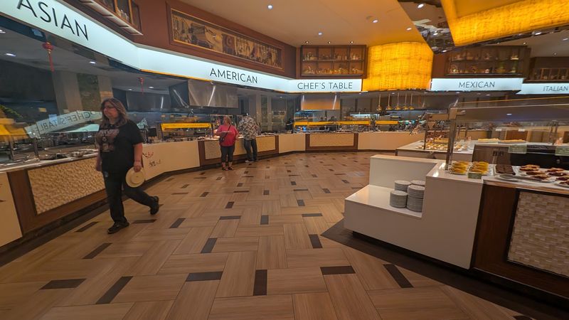 Inside Michigan's casino setting, the buffet carries a busier kind of energy