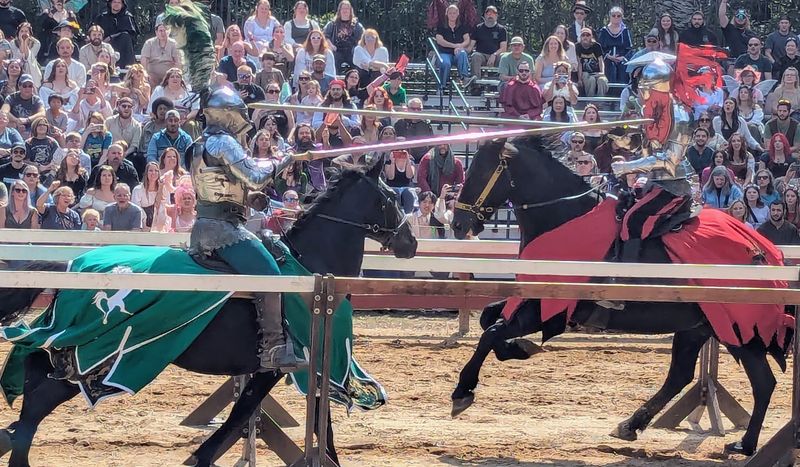Jousting Knights Bring the Crowd to Its Feet Jousting Knights Bring the Crowd to Its Feet