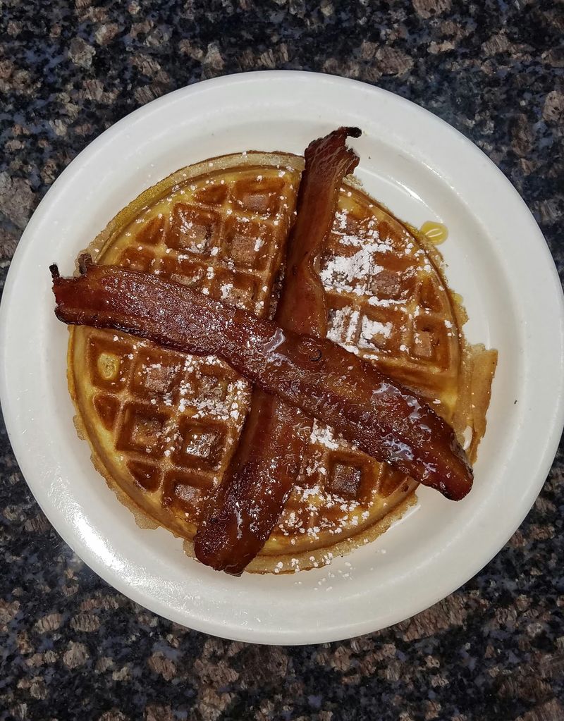 Maple Bacon Waffles Deliver the Perfect Sweet and Salty Bite Maple Bacon Waffles Deliver the Perfect Sweet and Salty Bite