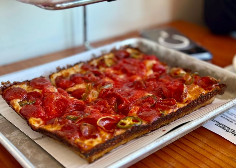 Michigan & Trumbull - Detroit - Detroit-style pizza