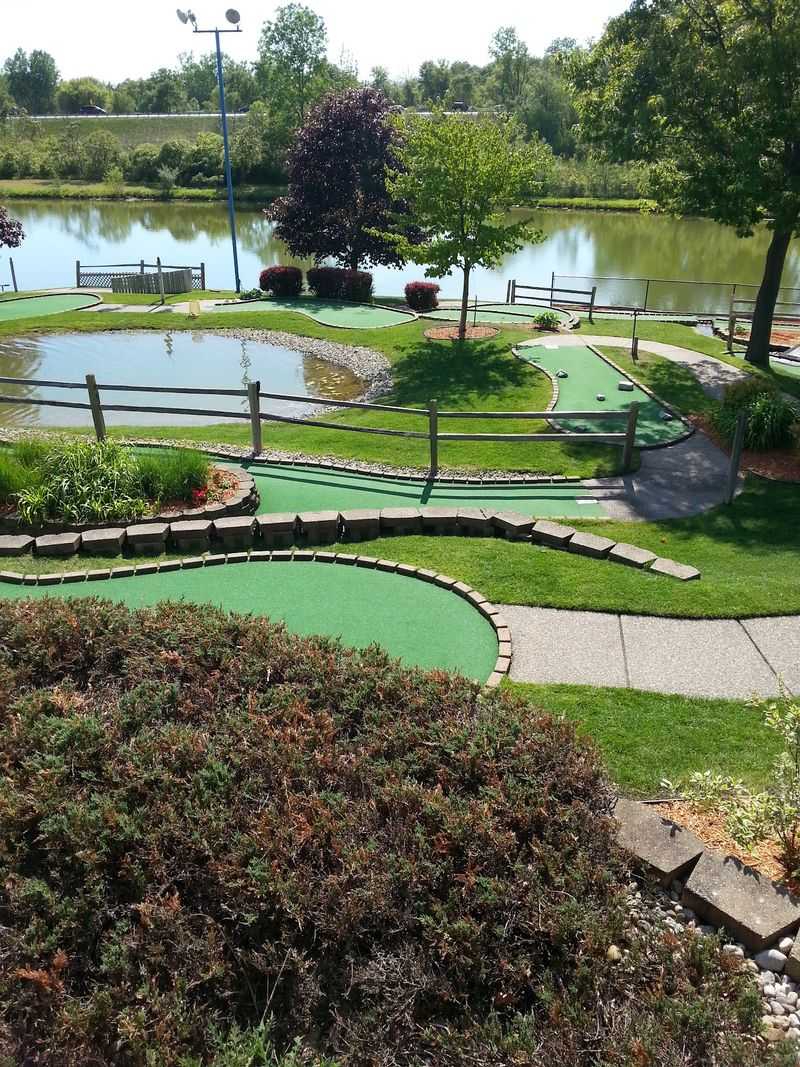 Mini Golf With Bridges, Water, and a Few Tricky Holes Mini Golf With Bridges, Water, and a Few Tricky Holes