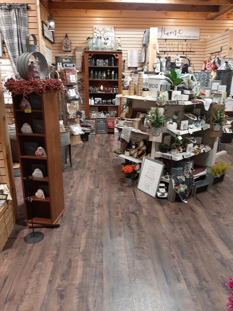 Old-Fashioned Shelves With Almost Everything