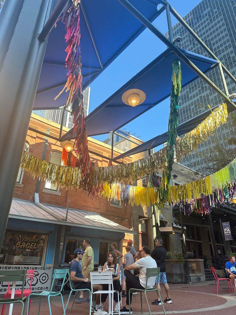 Outdoor Seating With Dallas's Most Interesting View Outdoor Seating With Dallas's Most Interesting View