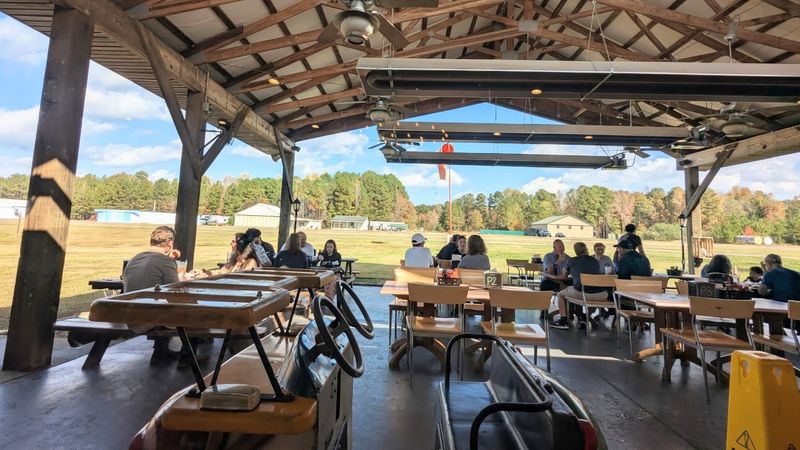 Outdoor Seats Turn Lunch into Plane Watching Outdoor Seats Turn Lunch into Plane Watching