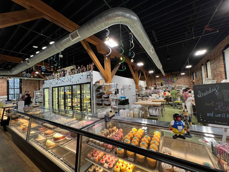 Brick Walls, Glass Cases, and a Bakery That Looks Ready for a Crowd Brick Walls, Glass Cases, and a Bakery That Looks Ready for a Crowd
