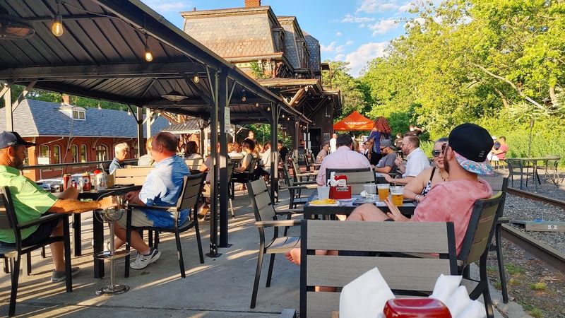 Railside patio brings the station story outside Railside patio brings the station story outside