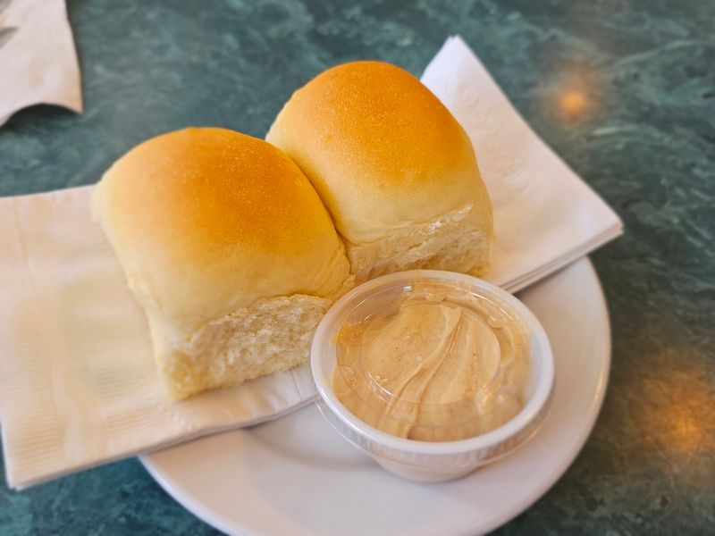 Rolls And Peanut Butter Spread Steal Attention Too