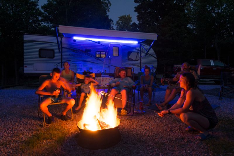 Room for RVs, pop-ups, and last-minute campers Room for RVs, pop-ups, and last-minute campers