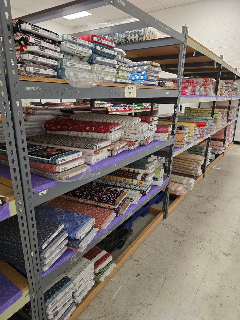 Rows and Rows of Fabric Make It Easy to Lose Track of Time Rows and Rows of Fabric Make It Easy to Lose Track of Time