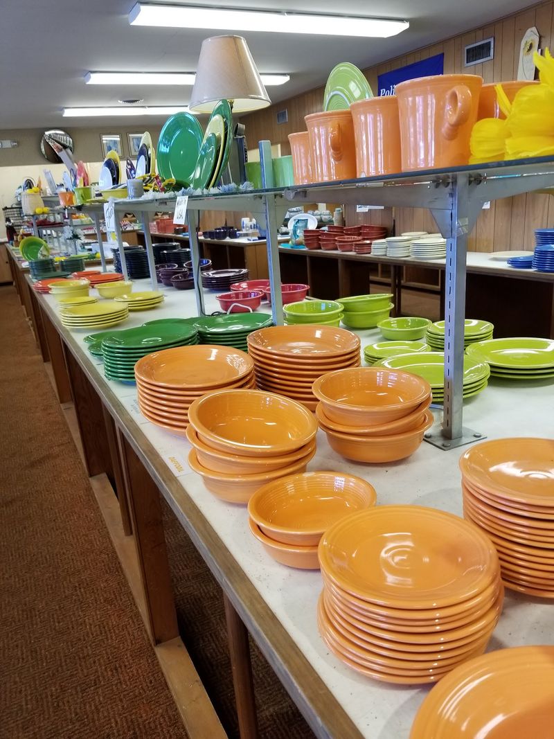 Shelves Full Of Handmade Ceramics For Everyday Use