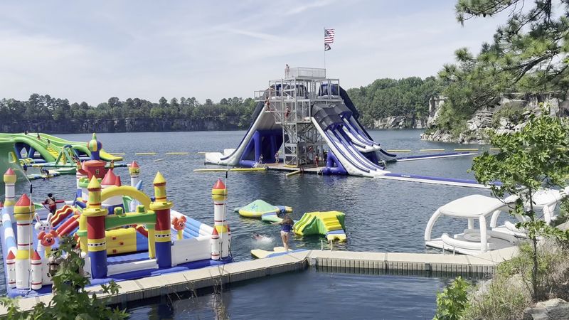 Slides That Turn a Regular Lake Day Into a Flying Splash