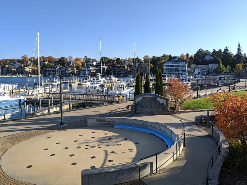 Splash Pad, Lawn, and Amphitheater Change the Usual Marina Script