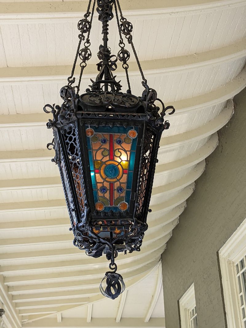 Stained Glass, Chandeliers, and Gilded Details