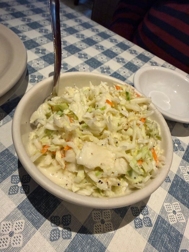 Coleslaw First, Then The Rest Of The Feast