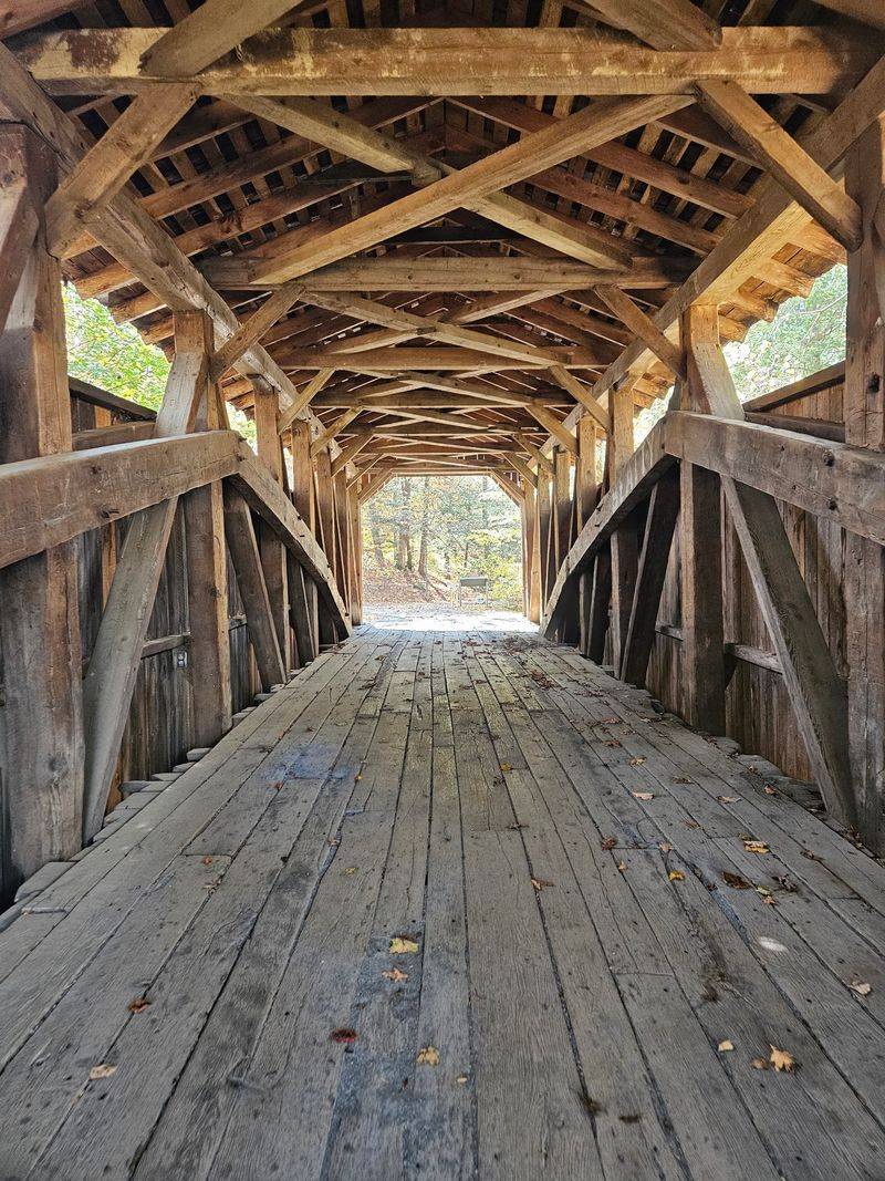 The Covered Bridge Feels Like A Photo Waiting To Happen