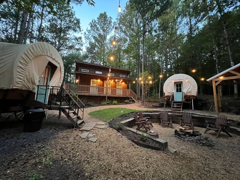 The Covered Wagons Turn an Overnight Stay Into an Adventure The Covered Wagons Turn an Overnight Stay Into an Adventure