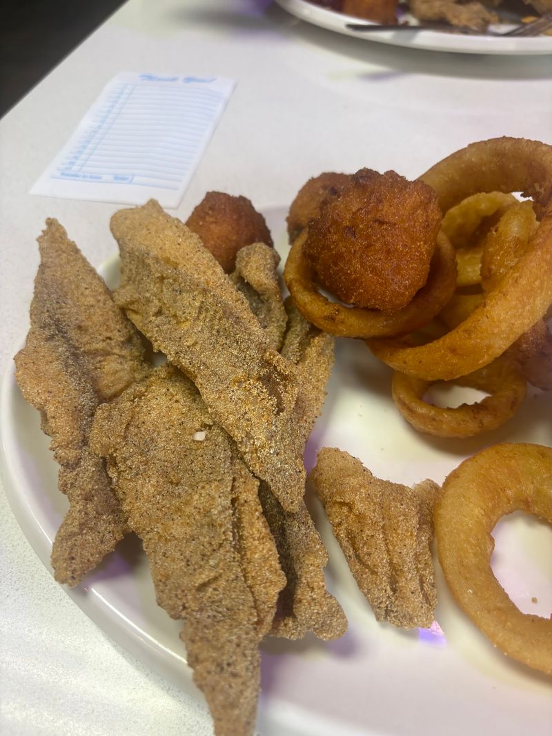 The Fried Catfish Is the Star of the Show The Fried Catfish Is the Star of the Show