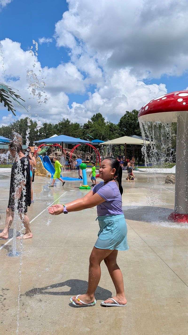 The Splash Pad Makes Summer Visits Even Better The Splash Pad Makes Summer Visits Even Better