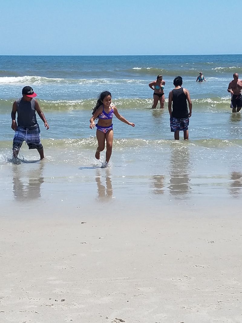 The beach is only a few steps away