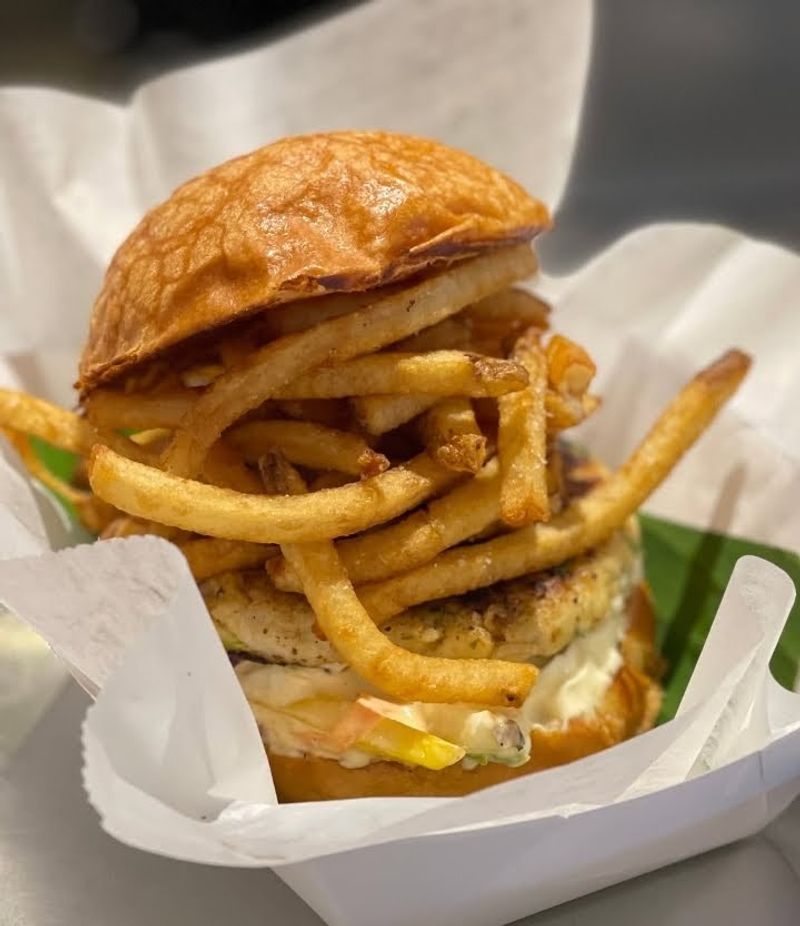 The frita burger is the reason to show up hungry The frita burger is the reason to show up hungry