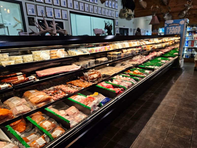The meat case is the main event The meat case is the main event