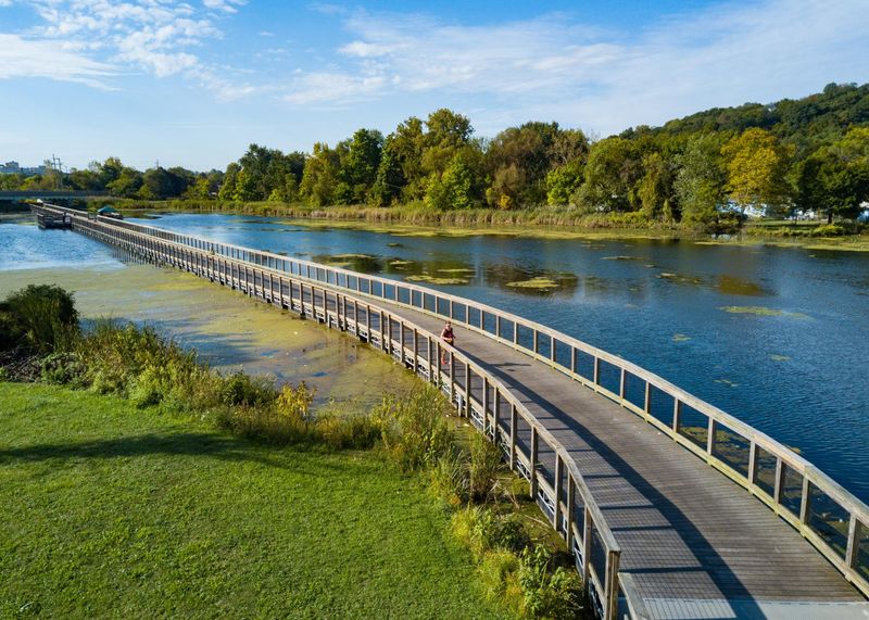 Towpath Trail Along the Cuyahoga River - Cleveland and Cuyahoga Valley