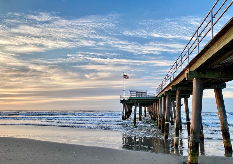 Ventnor City Fishing Pier Stretches 1,000 Feet Into the Atlantic Ventnor City Fishing Pier Stretches 1,000 Feet Into the Atlantic
