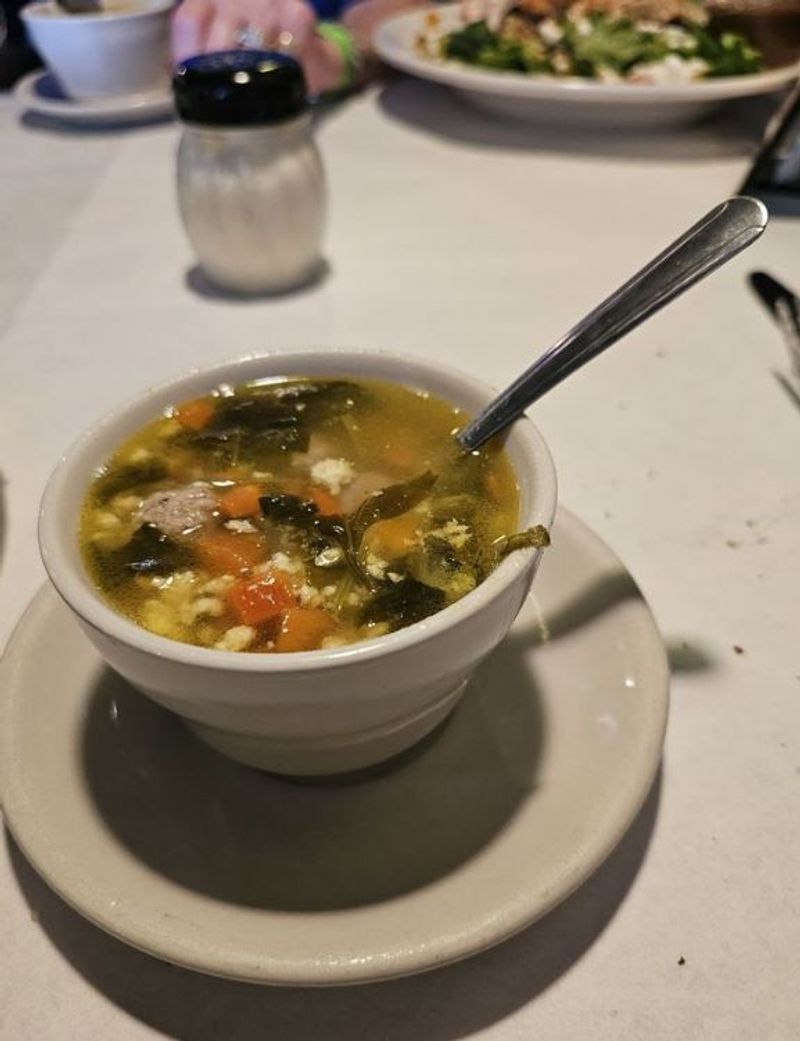Wedding Soup, Salads, and Bread Before the Main Event