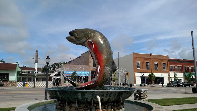 Where Michigan festival energy meets a fish monument Where Michigan festival energy meets a fish monument