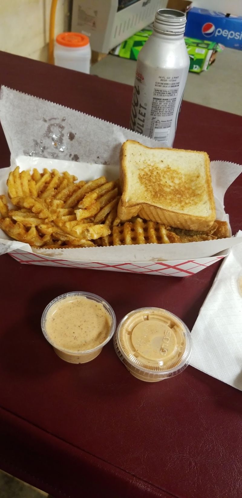 Waffle Fries, Slaw, and the Rest of the Plate Waffle Fries, Slaw, and the Rest of the Plate