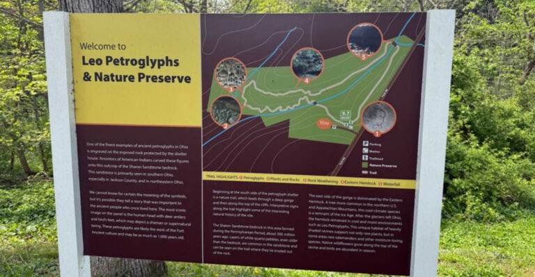 A Quiet Ohio Nature Area Holds A Remarkable Story Carved Right Into Stone