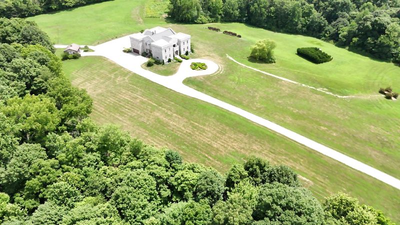 A Castle Rising Out of Quiet Farm Country