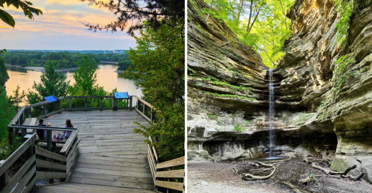 Hike This Illinois Trail for Stunning Sandstone Canyons and Hidden Waterfalls