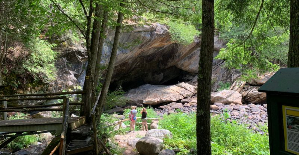The Largest Marble Cave Entrance In The Eastern U.S. Is Hiding In This New York Nature Park