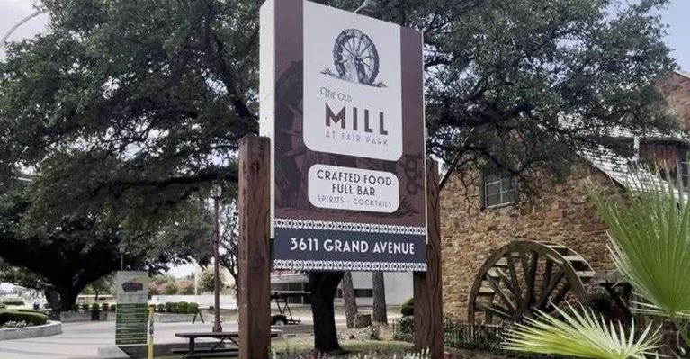 This Cozy Texas Restaurant Has A Working Water Wheel, Little Bridge, And Serious Old-School Charm