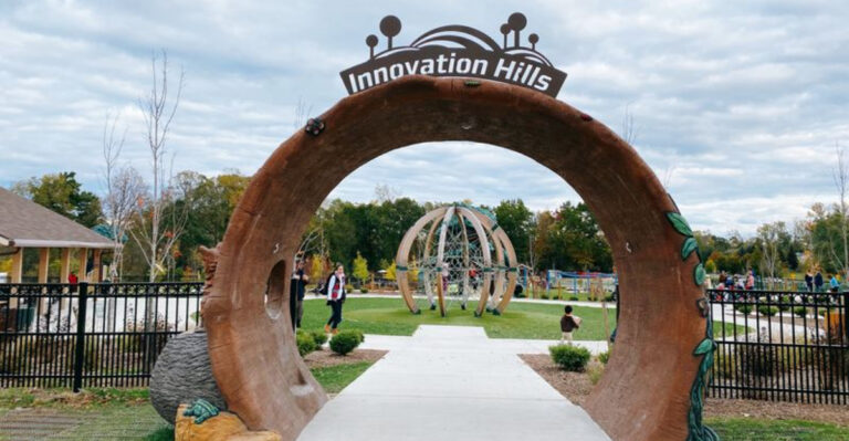 This Impressive Michigan Playground Is Built Right Into The Natural Hills Outside Detroit