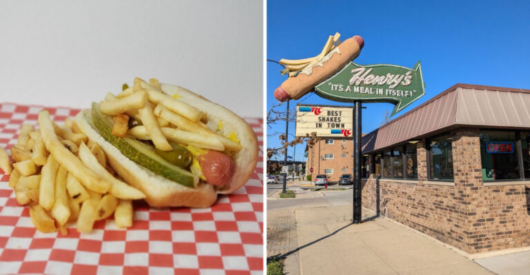 This Legendary Illinois Hot Dog Joint Has Been Piling Fries on Its Dogs for Decades