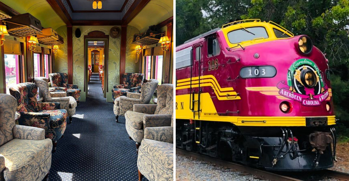 This North Carolina Train Serves A Three-Course Dinner On A Scenic 2.5-Hour Ride