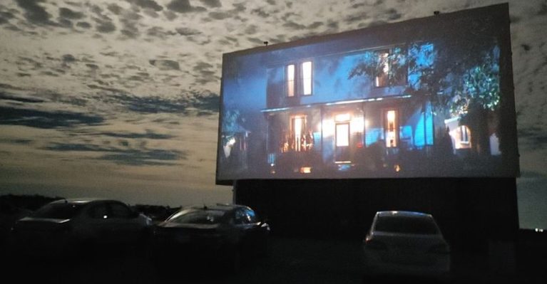 This Old-School Texas Drive-In Still Shows Double Features for Under $10