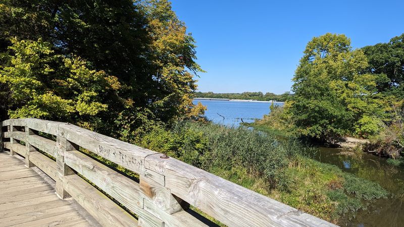 Where the Trail Opens to River Bluffs Where the Trail Opens to River Bluffs