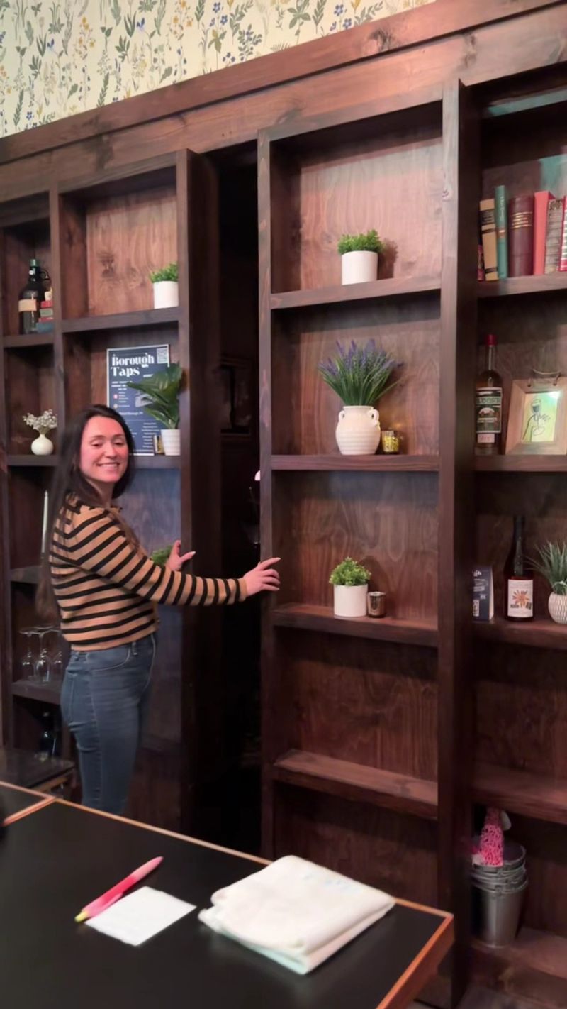 A Bookcase Door Starts The Adventure A Bookcase Door Starts The Adventure