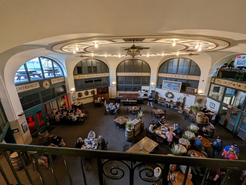 A Brewery Inside a Real Train Station A Brewery Inside a Real Train Station